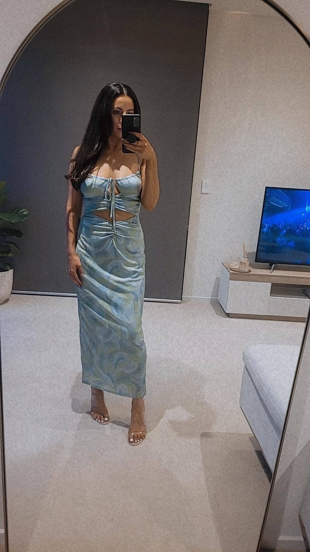 Ownley - Mona Lisa Dress Blue Swirl