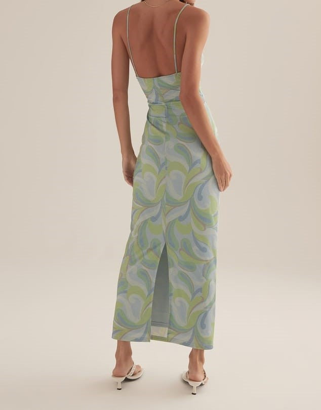 Ownley - Mona Lisa Dress Blue Swirl