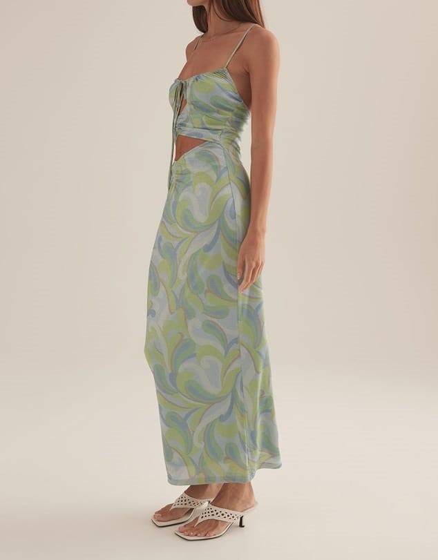 Ownley - Mona Lisa Dress Blue Swirl