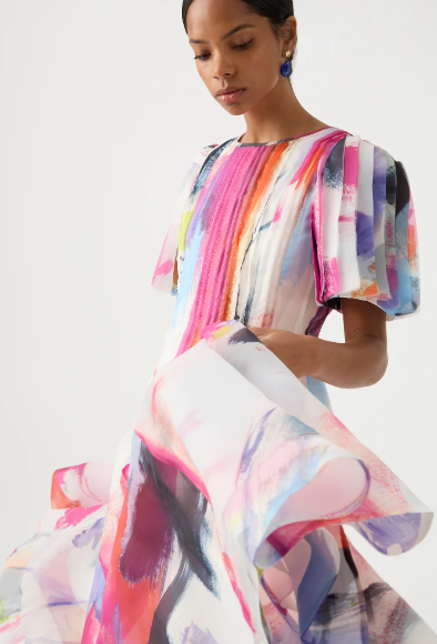 Nova Pleated Midi Dress