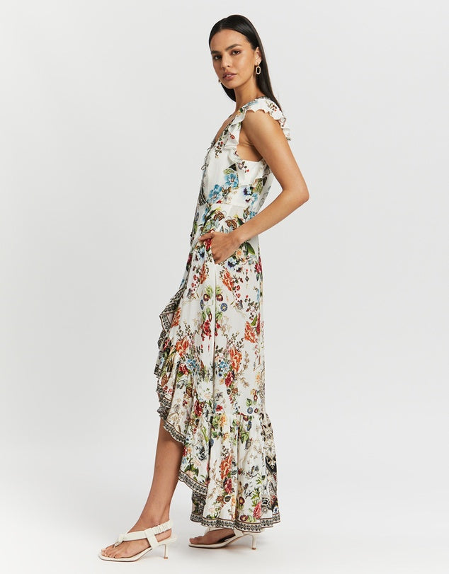 Ruffle Wrap Dress