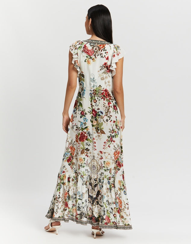 Ruffle Wrap Dress