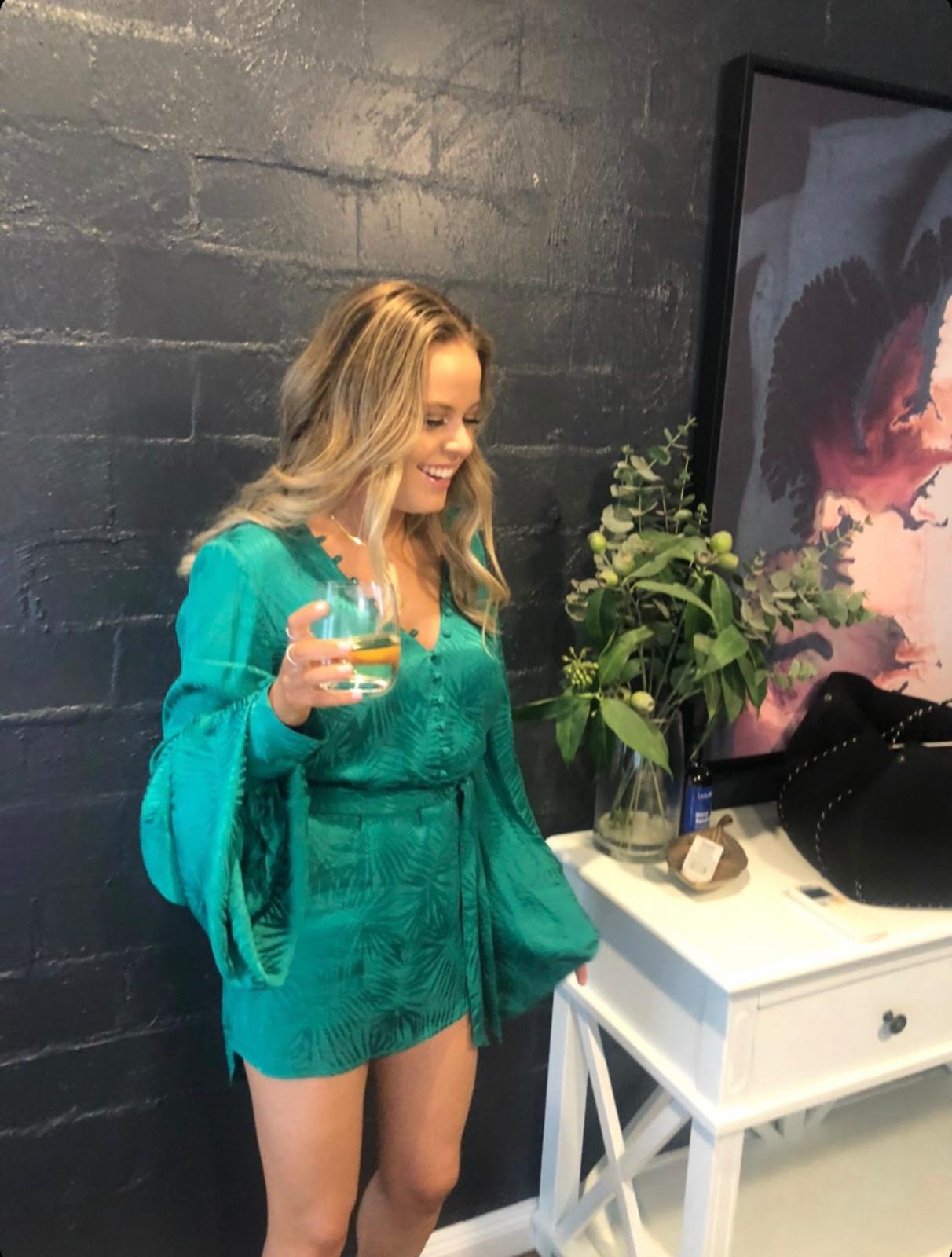 Rat & Boa - Isabella Dress Green
